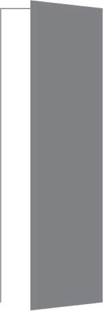 Распашная дверь в скрытом коробе