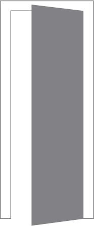 Распашная дверь в коробе KOMPLANAR