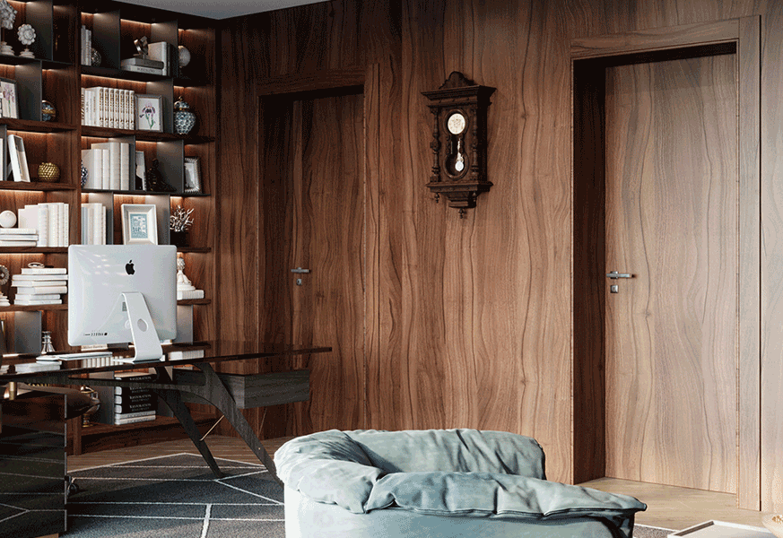 Двери в деревянный дом