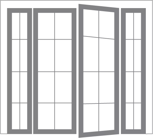 4-х створчатая конструкция