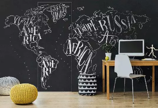 Двери с эффектом школьной доски