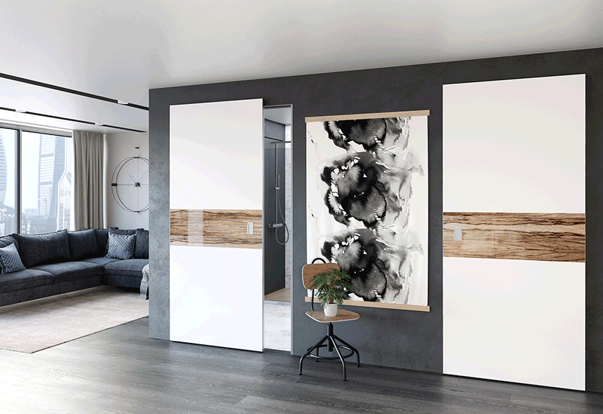 Межкомнатные двери в стиле хай-тек
