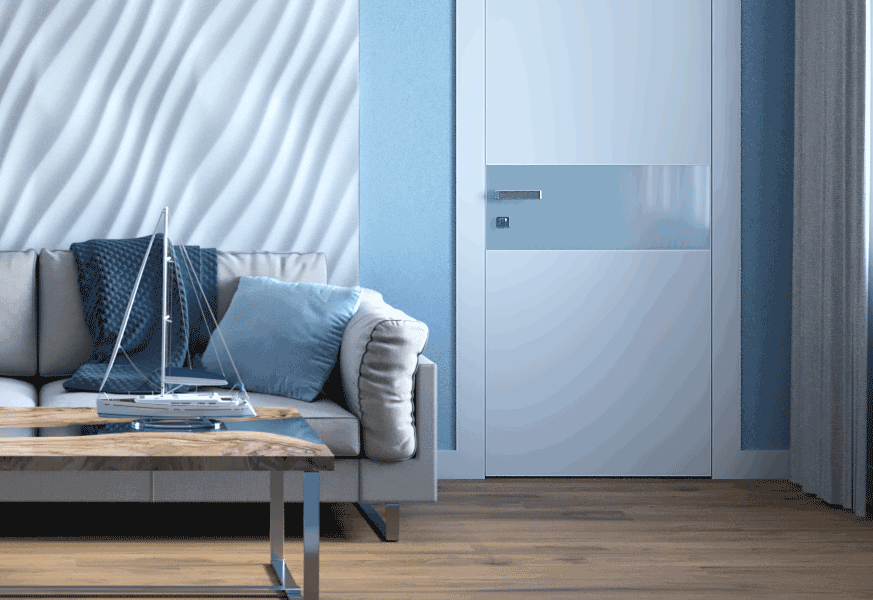 Двери со стеклом лакобель