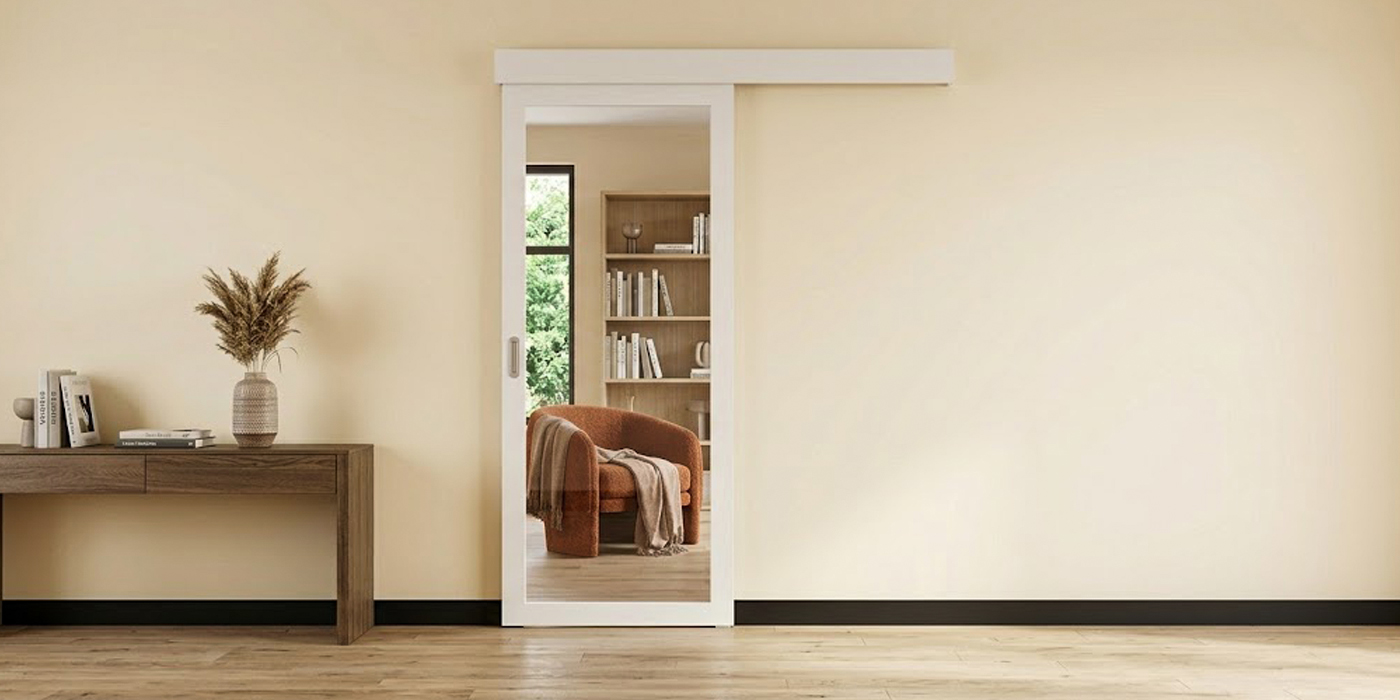 Раздвижная перегородка вдоль стены