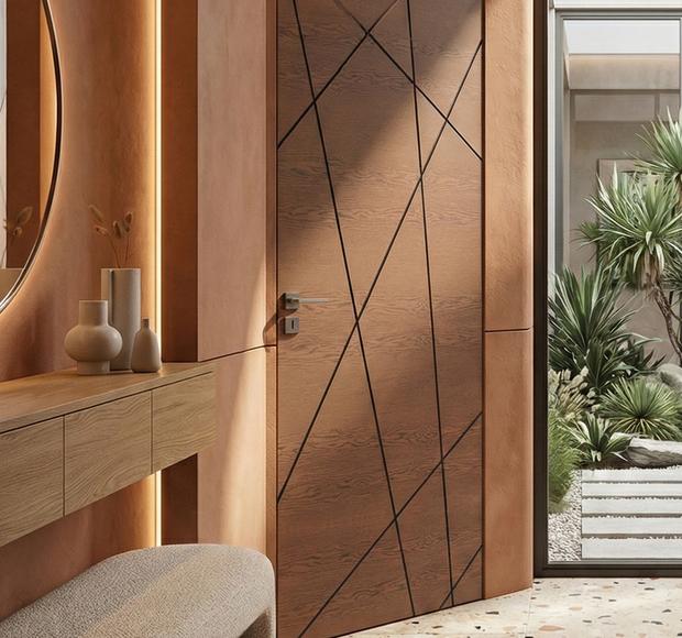 Плоская поверхность двери